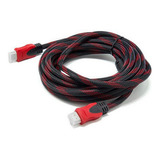 Cable Hdmi 5 Metros Doble Filtro Mallado Punta Dorada Nuevo