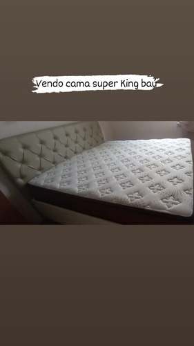 Cama Super King Baú+ Cabeceira +colchão ( Com Nota Fiscal)