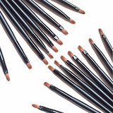 100 Piezas Desechable Cepillos De Labio Belleza Multifu...