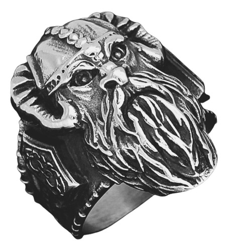 Anillo Valknut Vikingo Odin Acero Nórdico Inoxidable Hombre