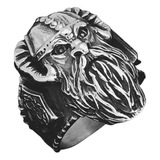 Anillo Valknut Vikingo Odin Acero Nórdico Inoxidable Hombre