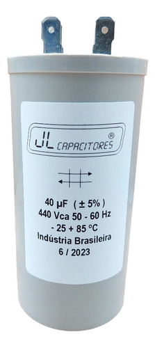 Capacitor Cortador De Grama Trapp Rm 70 40uf 50/60hz  440v 