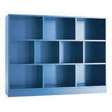 Organizador De 10 Cubos, Librero Para Oficina Multifuncional Color Azul