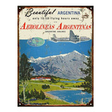 Chapa Vintage Publicidad Antigua Aerolineas Argentinas L657