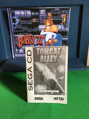 Sega Cd Tomcat Alley Manual De Instruções Tectoy Original