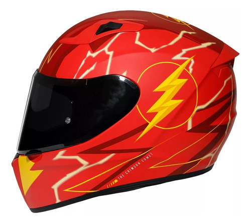 Casco Moto Integral Flash Edge Dccomic Certificado Dot Y Ece