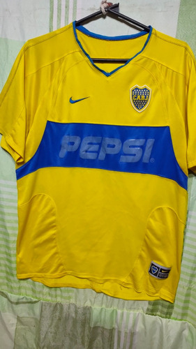 Camiseta De Boca Pepsi 2003 Campeón Libertadores Intercontal