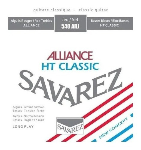 Encordado Savarez 540arj Alliance Ht Classic Mixed G Clasica