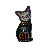 Gato Calavera Día De Los Muertos -15  Tinsel-