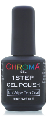 Chroma Gel No Wipe Parte Superior Coat Gel Polish 15 ml