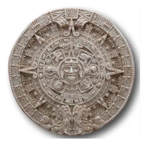 Calendario Azteca Figura De Resina 45 Cm 