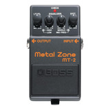 Pedal De Guitarra Con Distorsión De Zona Metálica Boss Mt-2