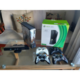 Xbox 360 Slim 4gb + Kinect + 4 Controles + 5 Juegos