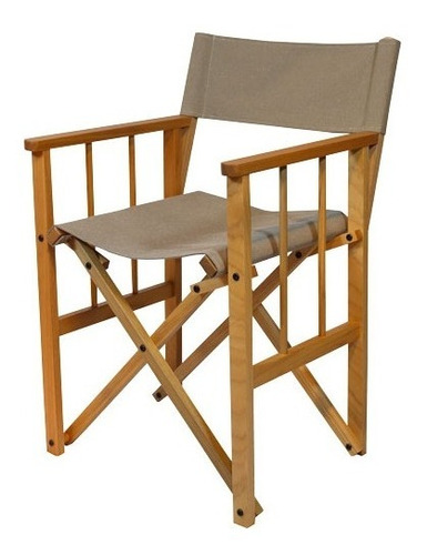 Cadeira Diretor Natural  Com Tecido Palha 53x53x85cm