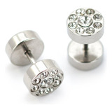 Pierce2go 16g Tornillo De Acero Inoxidable Pendientes Falsos