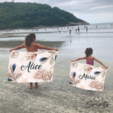 2 Cangas Saída De Praia Personalizada Mãe E Filha Mod. 39