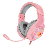 Diadema Redragon Hylas H260p Pink Rgb Microfono Headset 3.5m