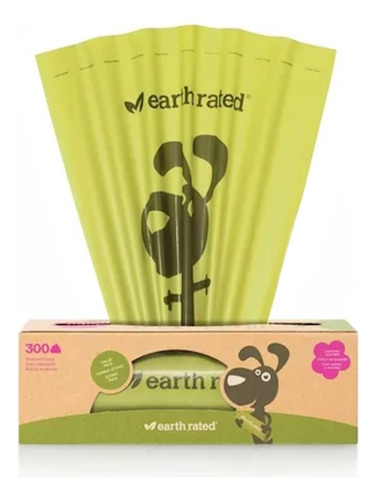 300 Bolsas Oxo Biodegradables Popó Perro Earth Rated Poop