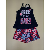 Conjunto Infantil Feminino Verão Free To Me Kyly 110664