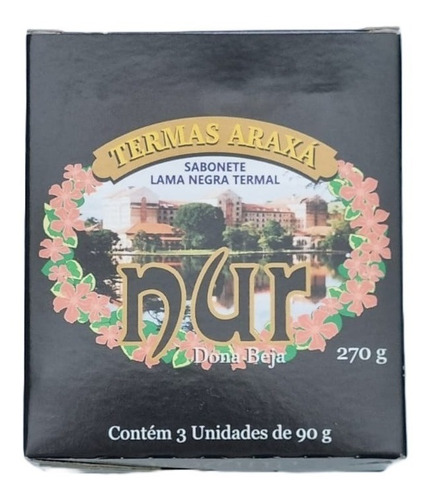 Kit 6 Sabonete Lama Negra Termal Sufurosa De Araxá Nur 