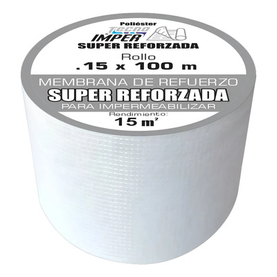 Membrana para Impermeabilizar Tecnoimper Poliester Super Reforzada Rollo 15cm x 100m | Meses sin interés