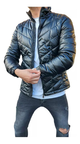 Campera Inflable Pu Hombre Farenheite Stars2