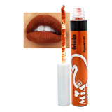 Labial Indeleble Acabado Mate Intenso Color Terracota