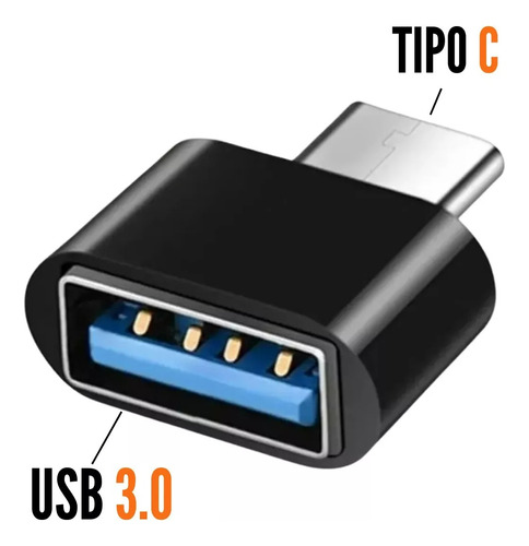 Adaptador Marca Genérica Usb Tipo C Macho 3.0 P/ Usb Fêmea 3.0 Type-c Otg