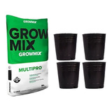 Combo Sust. Growmix Multipro 80 Lts + 4 Macetas 20l Valhalla