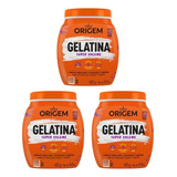 Gelatina Capilar Origem 400g Super Volume - Kit C/ 3un