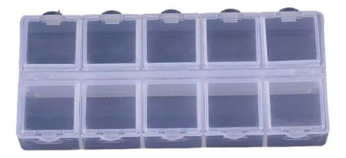Caja Organizadora 10 Divisiones De Plástico 13x6x2cm