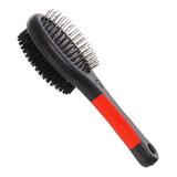 Escova Para Pentear Spitz Alemão Lulu Da Pomerânia Shitzu Cor Preto/vermelho