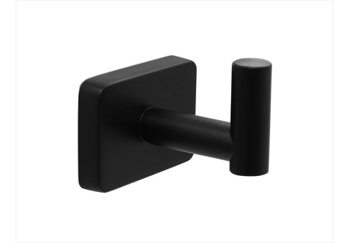 Percha Simple De Pared Bronce Negro Mate Resistente Baño 