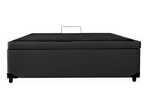 Cama Box Baú Casal Corino Preto 138x188x35 