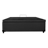 Cama Box Baú Casal Corino Preto 138x188x35 