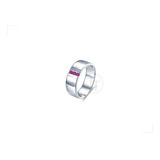 Anillo Rubí Plata 1ra Ley 925 By Thi Tur® Pierre Brut