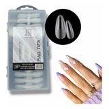 Tips Soft Gel Almendra Press On Caja X240 Finos Pre Limadas 