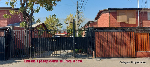 Casa De 2 Pisos 2d / 1b, Pasaje Cerrado,  Cerca Metro Macul
