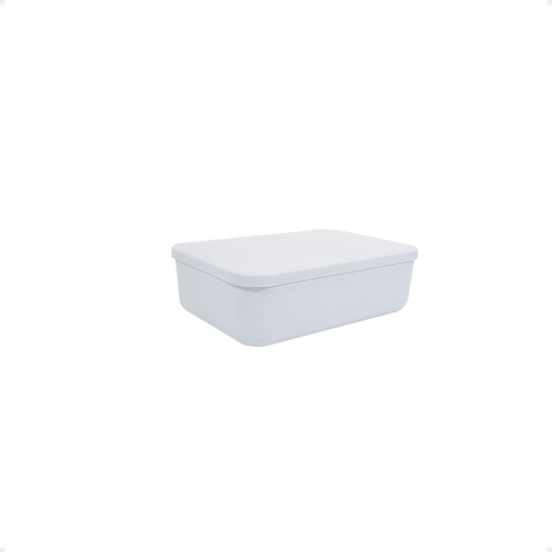 Canasto Organizador Plastico Apilable Con Tapa 26x18x8 Cm