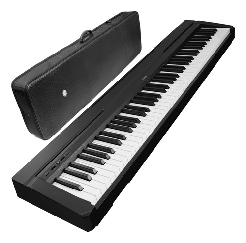 Piano Digital Yamaha P35 Preto Piano Elétrico + Case Rígido