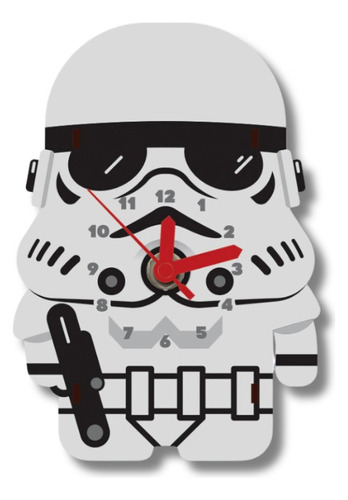 Reloj De Escritorio Madera Niño Adulto Stormtrooper Woodaloo