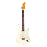 Guitarra Eléctrica Sx Vintage Series Sst62+ De Tilo Vintage White Brillante Con Diapasón De Palo De Rosa