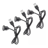 Kit 3 Cabo Usb 2.0 Extensão Para Central Multimídia - Carro