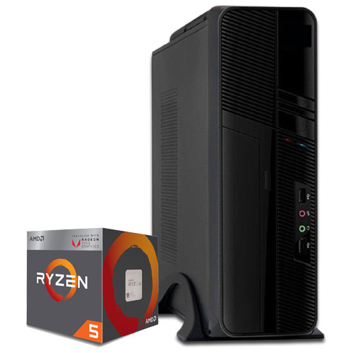 Pc Slim Armado Amd Ryzen 5 4600g 6-core + Radeon + 8gb + Ssd