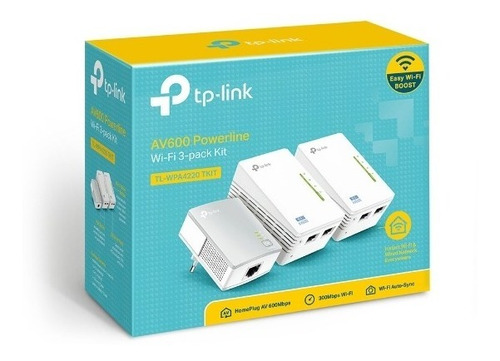 Extensor Wireless Powerline Tp-link Tl-wpa4220 Tkit Pack 3un