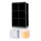 Forma De Silicone Gelo 6 Cubo Grande Papinha Drink Whisky 