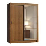 Guarda-roupa Solteiro Dallas Madesa 2 Pts Correr 2 Gav Esp R Cor Rustic