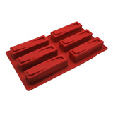 Molde De Silicona Postre Rectangular X6 Cavidades