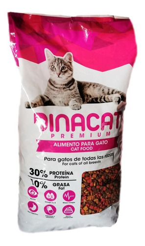 Croquetas Alimento 5.5 Lb Para Gato Dinacat Premium 2.5 Kg