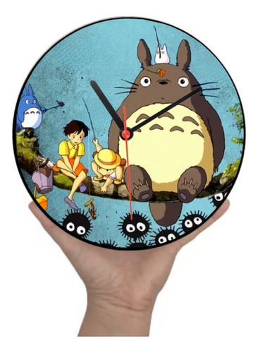 Reloj Totoro Regalo Ideal Lindo Reloj Pared 